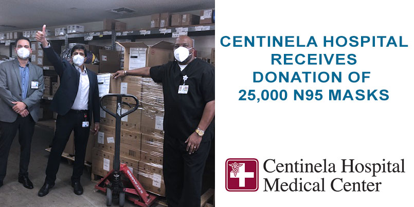 Centinela Hospital Receives Donation of 25,000 N95 Masks