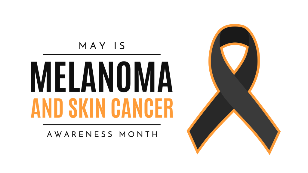 skin cancer awareness ribbon